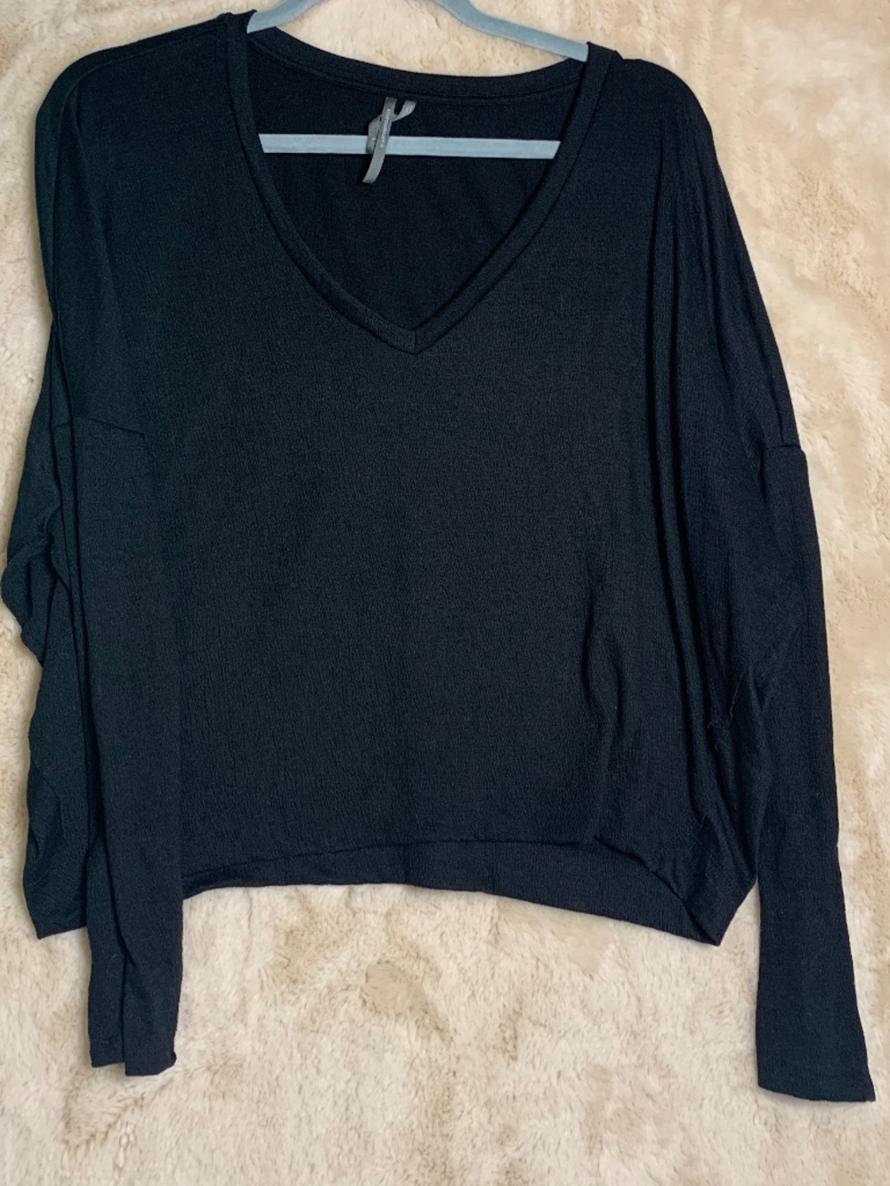 By Anthropolgie textured black shirt sz Small
